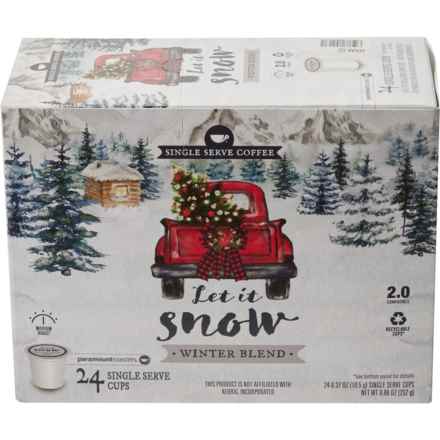 Paramount Coffee Let It Snow Winter Blend Medium Roast Coffee Cups - 24-Count in Multi