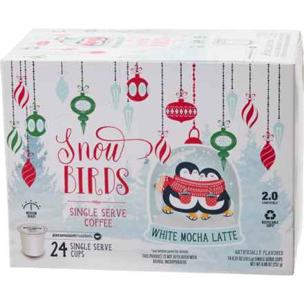 Paramount Roasters Snow Birds White Mocha Latte Single-Serve Coffee Cups - 24-Count in Multi