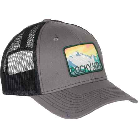 ParkHats Rocky Mountain National Park Baseball Cap (For Men) in Charcoal/Black