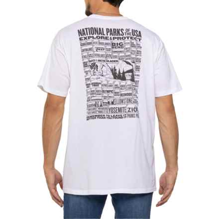 Parks Project National Parks of the USA Checklist T-Shirt - Short Sleeve in White