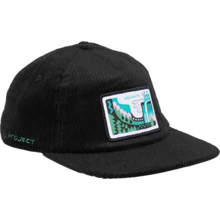 Parks Project Yosemite Tunnel View Patch Corduroy Trucker Hat (For Men) in Black