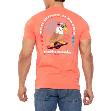 PARTY PANTS Shred Eagle Graphic T-Shirt - Short Sleeve in Coral