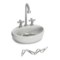 8088V_3 Passport by Two's Company Passport Collection Wash Basin Paperclip Holder