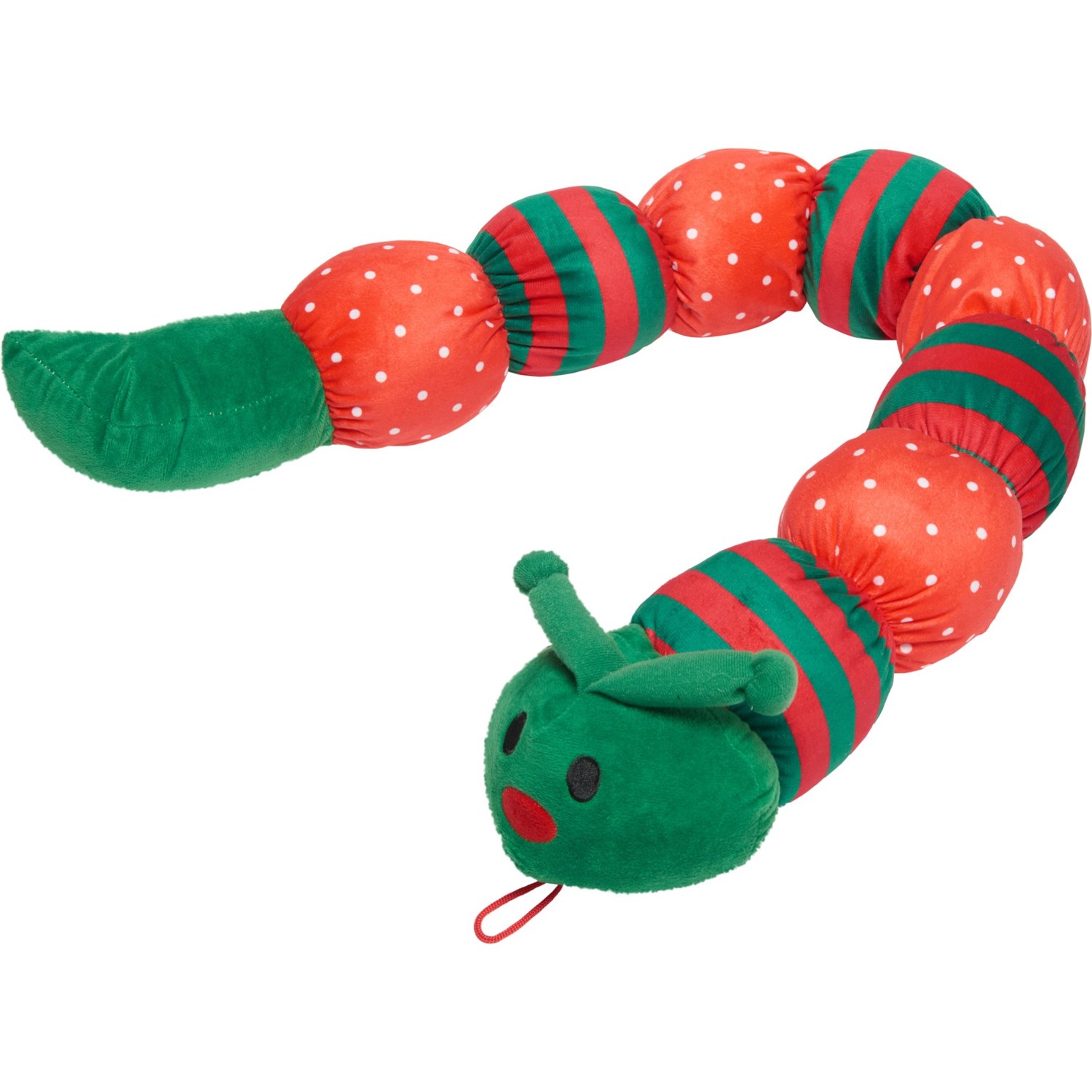 patchwork caterpillar dog toy