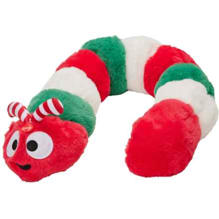 Patchwork Pet Festive Caterpillar Plush Dog Toy- 35”, Squeakers in Catepillar