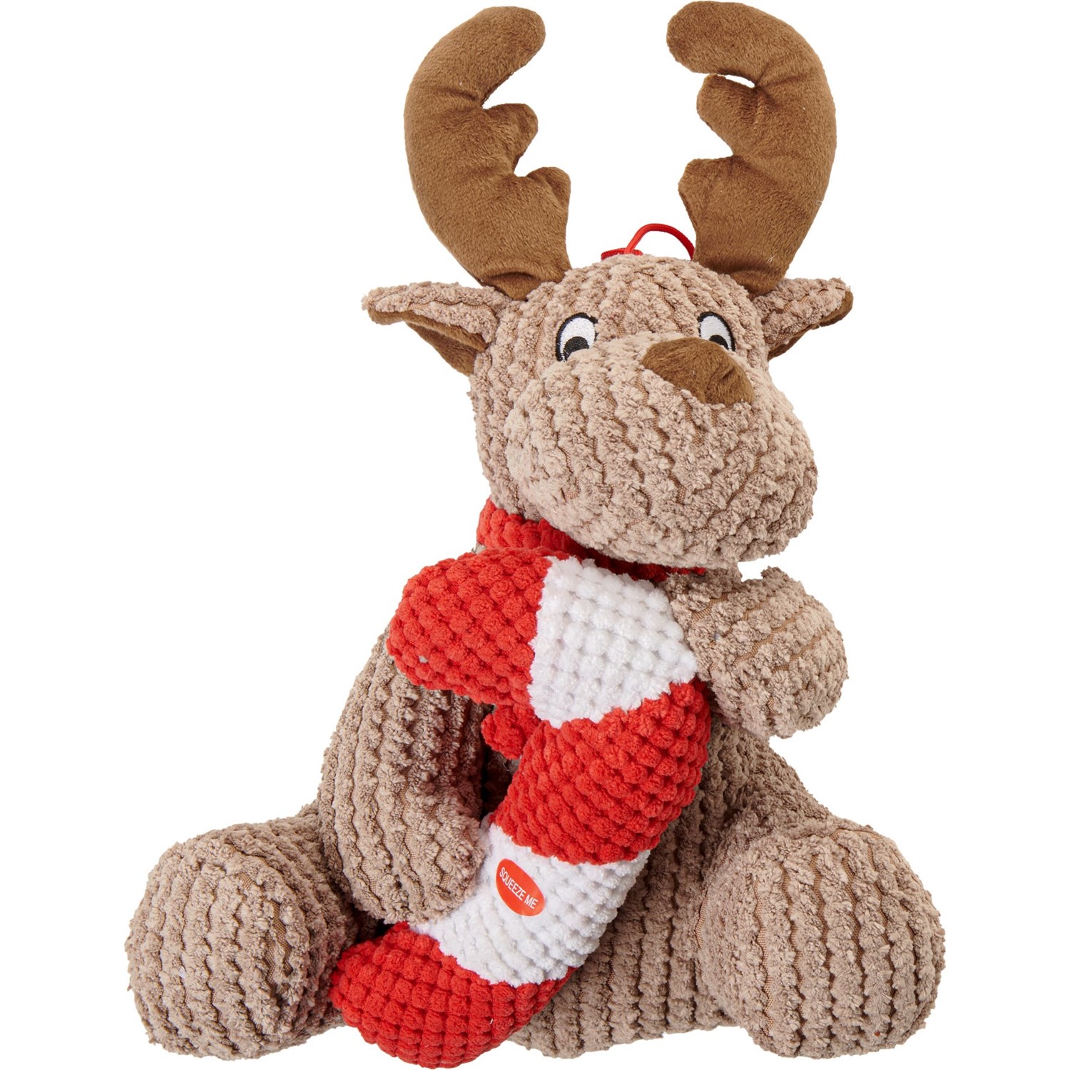 Patchwork Pet Reindeer with Candy Cane Plush Dog Toy 15” Save 65