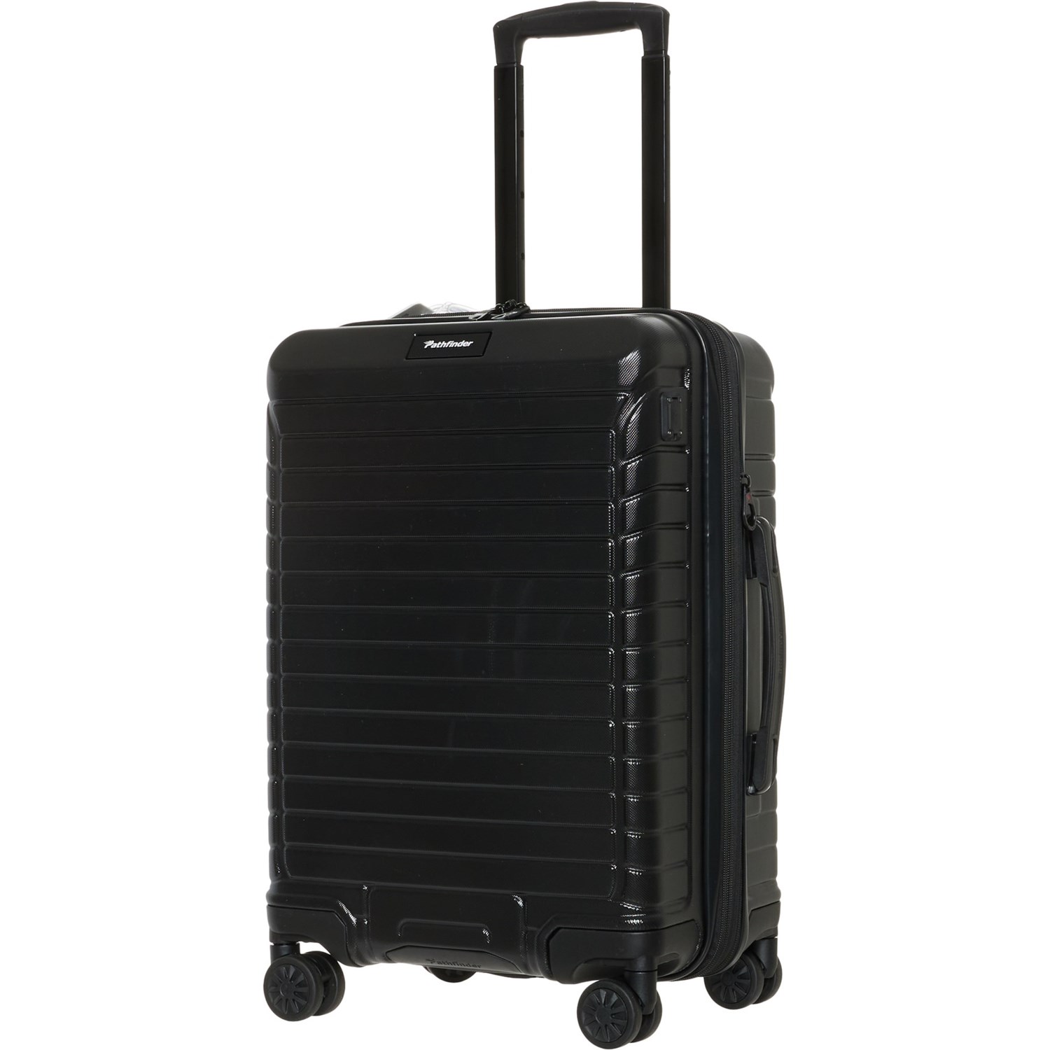 (取寄) 20インチ グスト キャリーオン スピナー スーツケース - ハードサイド, エクスパンダブル, ブラック Pathfinder 20” Gusto Carry-On Spinner Suitcase - Hardside, Expandable,  Black  Black Pathfinder 20” Gusto Carry-On Spinner Suitcase - Hardside