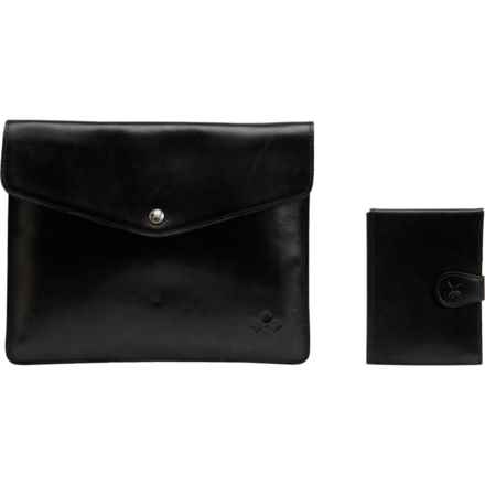 Patricia Nash Midi Tablet Case and Passport Wallet Gift Set - Leather in Black