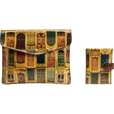 Patricia Nash Midi Tablet Case and Passport Wallet Gift Set - Leather in Multi