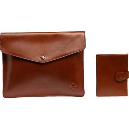 Patricia Nash Midi Tablet Holder and Passport Case Gift Set - Leather in Tan