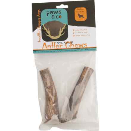 Paws & Co. Split Antler Dog Chews - 2-Pack, Medium in Multi