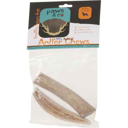 Paws & Co. Split Antler Dog Chews - 2-Pack, Medium in Multi