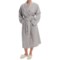 9879K_3 Peacock Alley Heathered Flannel Robe - Long Sleeve (For Men and Women)
