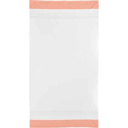 Peacock Alley Made in Turkey 100% Turkish Cotton Oversized Bath Towel - 380 gsm, 35x65”, Coral in Coral