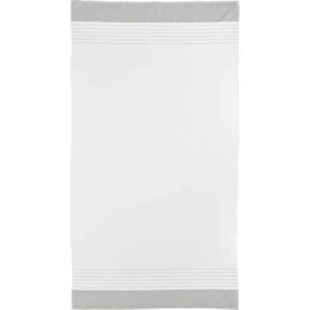 Peacock Alley Made in Turkey 100% Turkish Cotton Oversized Bath Towel - 380 gsm, 35x65”, Slate in Slate