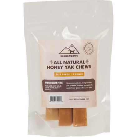 peaksNpaws Yak Chews Dog Treats - 3-Count in Honey