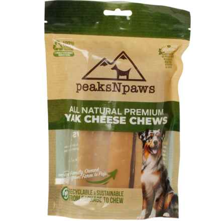 peaksNpaws Yak Milk Chew Dog Treat - 3-Pack, Extra Large in Multi