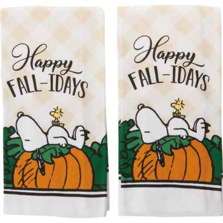 Peanuts Fall is My Favorite Kitchen Towels - 2-Pack in White - Closeouts