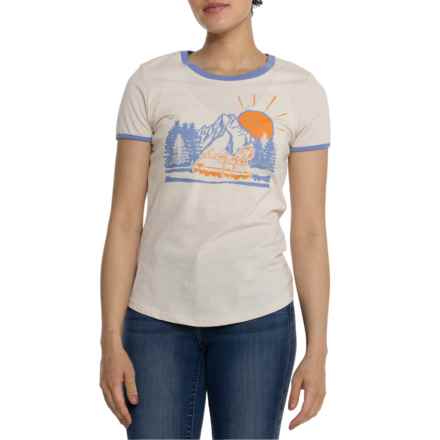 Peanuts Rafting Graphic T-Shirt - Short Sleeve in Perfectly Pale