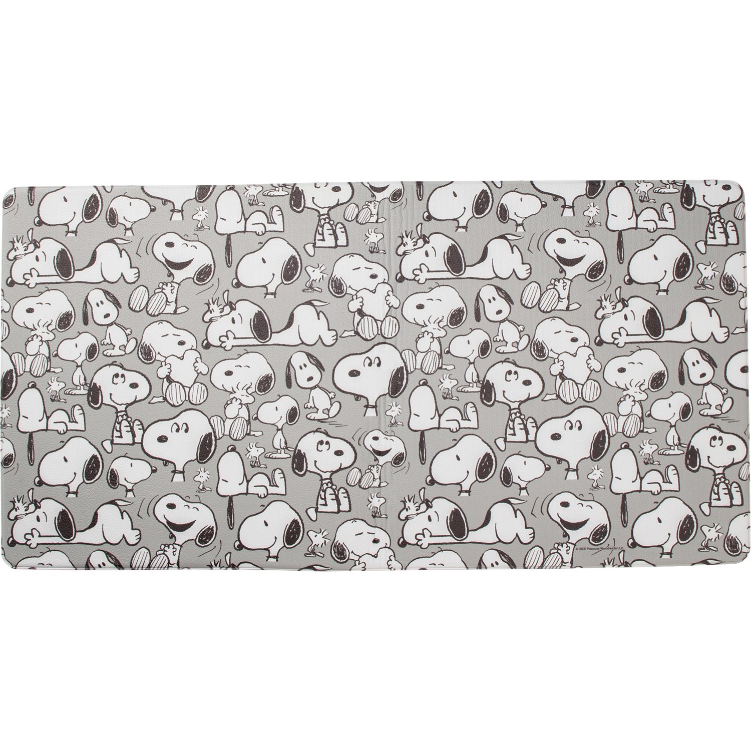 Peanuts Snoopy AntiFatigue Kitchen Mat 20x39”, Grey Save 50