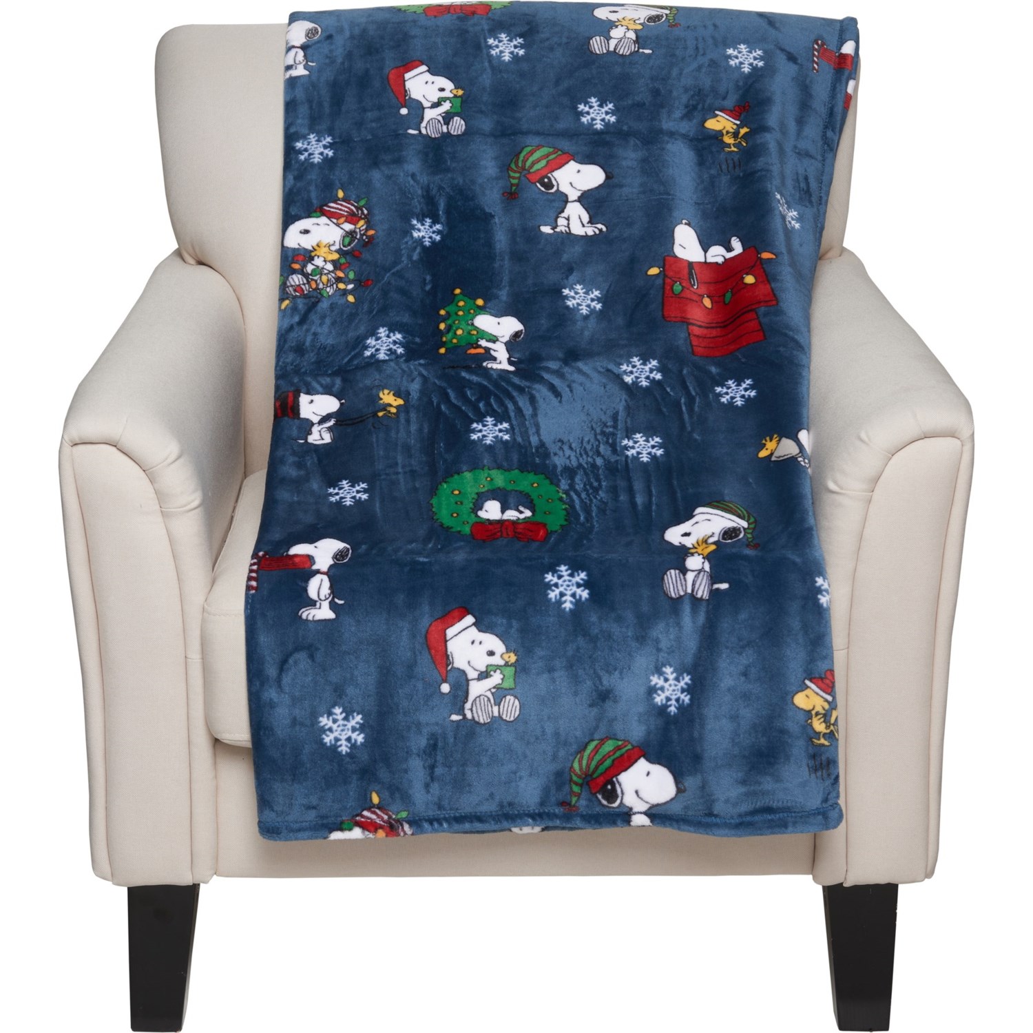 Peanuts Snoopy Best Christmas Plush Fleece Throw Blanket - 50x70