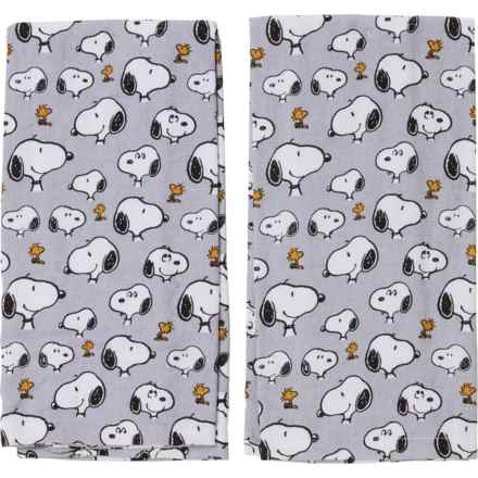 Peanuts Snoopy Day in the Life of Woodstock Kitchen Towel Set - 2-Pack, 16x26” in Gray