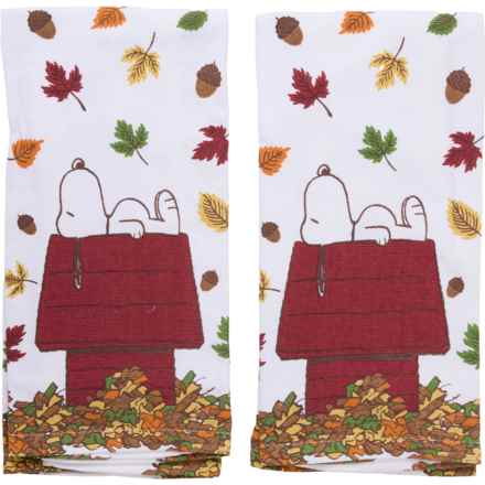 Peanuts Snoopy Fall House Kitchen Towel Set - 2-Pack, 18x28” in Multi