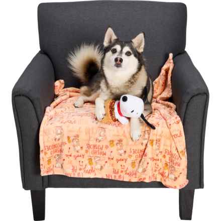 Peanuts Snoopy Fall Printed Dog Blanket and Toy Set in Fall