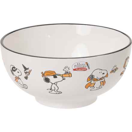 Peanuts Snoopy Halloween Candy Bowl - 10” in Cream Orange