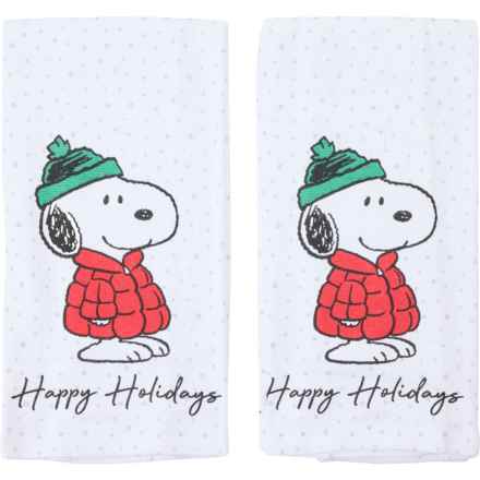 Peanuts Snoopy Happy Holidays Kitchen Towel Set - 2-Pack, 16x26” in Multi