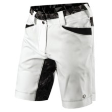 Pearl Izumi Divide Mountain Bike Shorts (For Women) in White/Black Kaleido - Closeouts