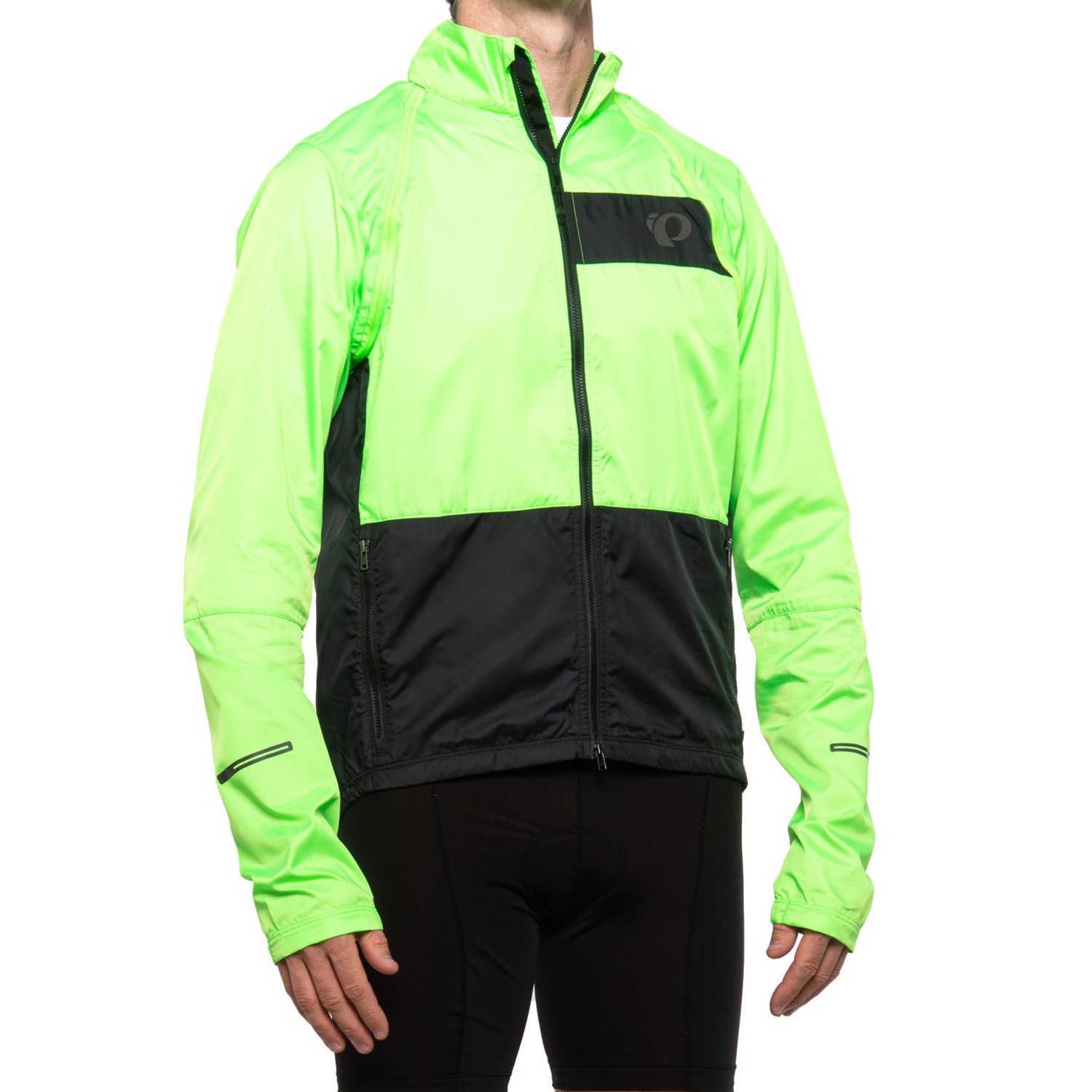 black cycling jacket