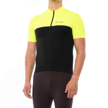 Pearl Izumi Quest Cycling Jersey - Full Zip, Short Sleeve (For Men) in Screaming Yellow/Black