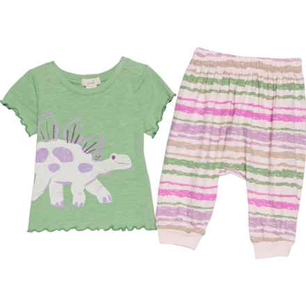 PEEK Infant Girls Danica Watch My Tail Shirt and Pants Set - Short Sleeve in Green