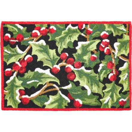 Peking Handicraft Holly Hand-Hooked Wool Accent Rug - 2x3’, Multi in Multi