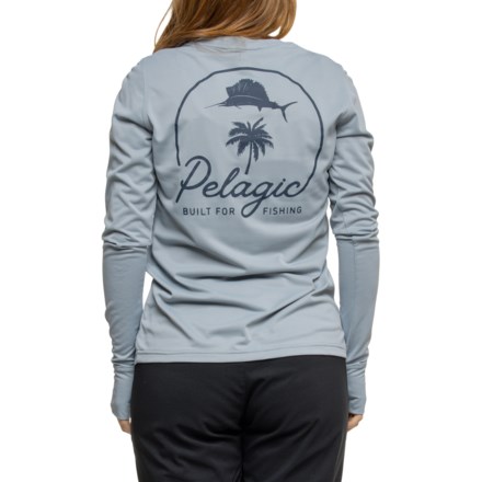 (取寄) ペラジック トロピカル ドリーム シャツ - Upf 50以上, ロング スリーブ Pelagic AquaTek Tropical Dream Shirt - UPF 50+, Long Sleeve  Slate Pelagic AquaTek Tropical Dream Shirt - UPF 50+, Long Sleeve - Save 78%