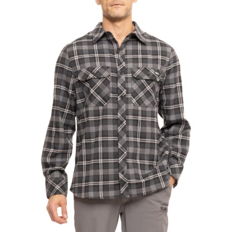 (取寄) ペラジック ストレッチ フランネル シャツ - ロング スリーブ Pelagic Backlash Stretch Flannel Shirt - Long Sleeve  Smokey Blue Pelagic Backlash Stretch Flannel Shirt - Long Sleeve - Save 64%