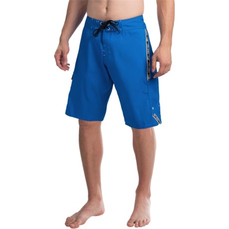 Pelagic Men's Super Blackfin Blue Fishing Board Shorts - Size 34 Waist ...