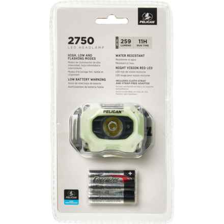 PELICAN 2750 Headlamp - 259 Lumens in Glow In Dark