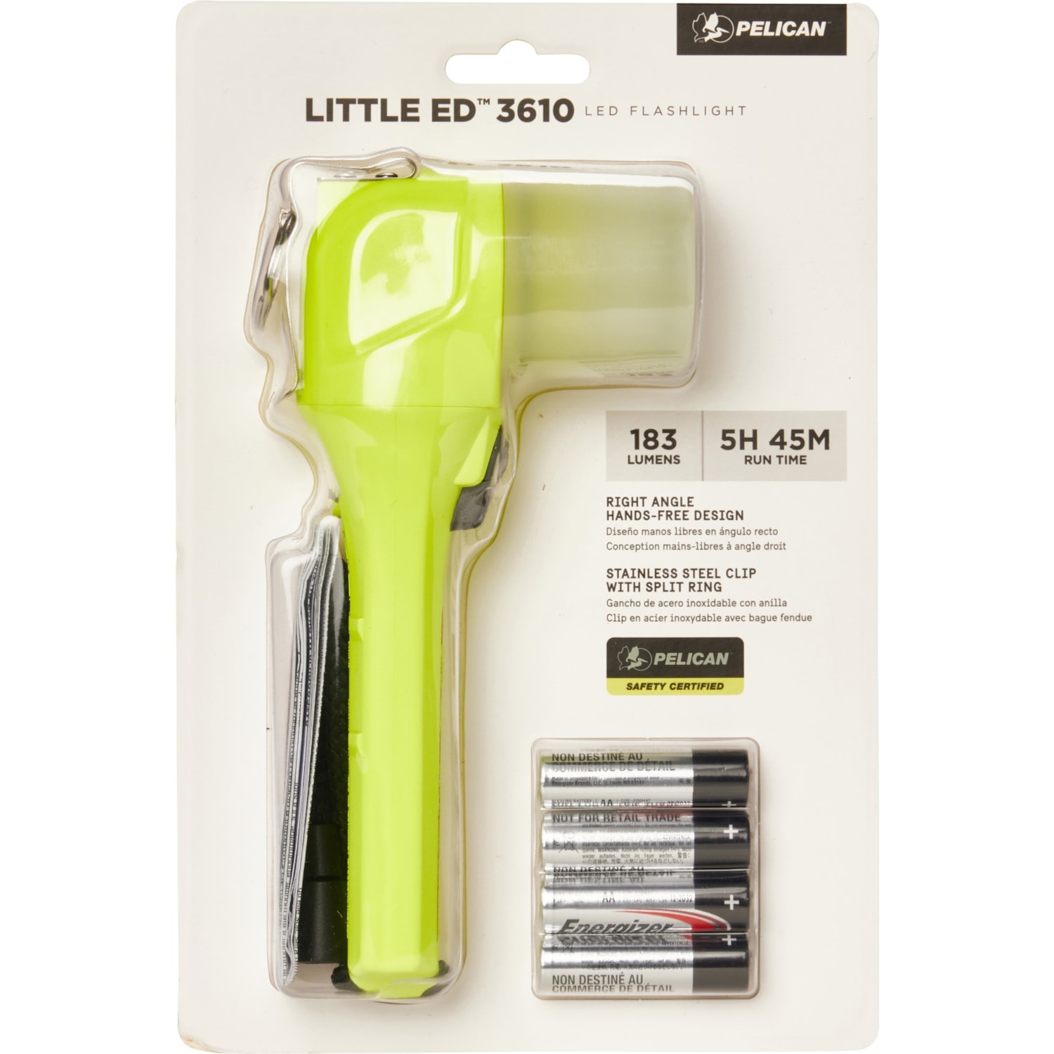 PELICAN 3610 Little Ed Right Angle Flashlight - 183 Lumens - Save 69%