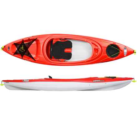 PELICAN Argo 100X Kayak - 10’, Sit-In in Fireman Red/White