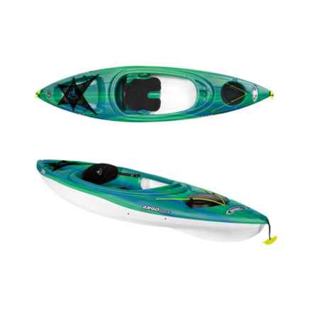 PELICAN Argo 100X Sit-In Kayak with Paddle - 10’ in Fade Royal Yellow/White