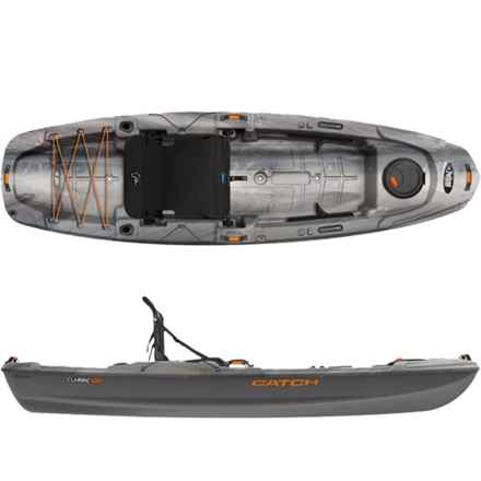PELICAN Catch 100 Sit-On-Top Fishing Kayak with Paddle - 10’ in Gray