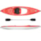 PELICAN Exalt 100 Kayak with Paddle - 10', Sit-In in Tangerine/White