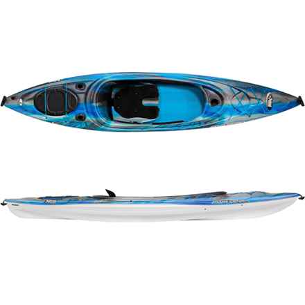 PELICAN Intrepid 100XP Fishing Sit-In Kayak - 10’ in Neptune/White/Cyan