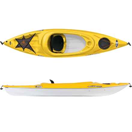 PELICAN Maxim 100X Angler Fishing Kayak with Paddle - 10’, Sit-In in Yellow/White
