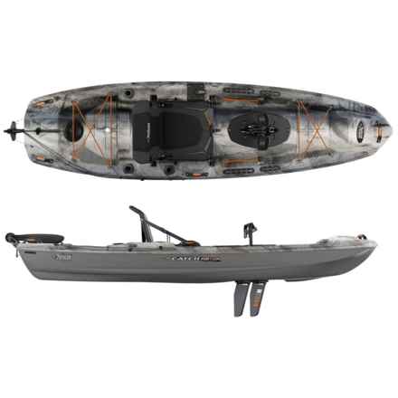 PELICAN The Catch 110 HDII Sit-On Fishing Kayak with Paddle - 11’ in Grey Camo