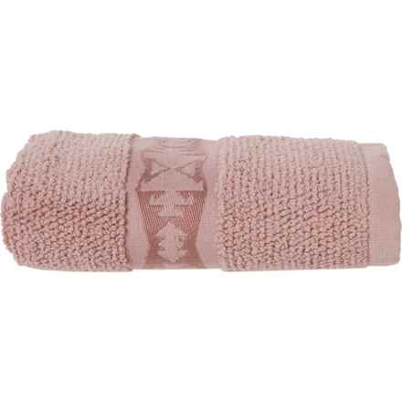 Pendleton 100% Turkish Cotton Oversized Los Luna Hand Towel - 16x30”, Misty Rose in Misty Rose