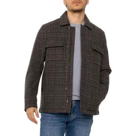 Pendleton Boulder Trucker Jacket - Insulated, Wool in Navy Tan Glen Plaid