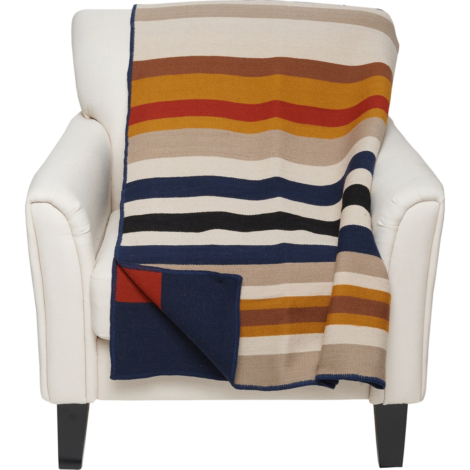 Pendleton Bridger Cascade Stripe Reversible Throw Blanket With Carrier ...